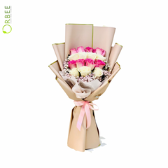 Blush Elegance Rose Bouquet
