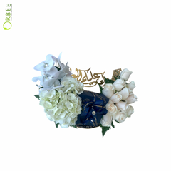 Floral Elegance Crescent Moon