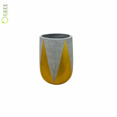 Golden Peak Concrete Planter