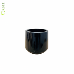 Midnight Gloss Ceramic Planter
