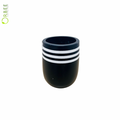 Noir Stripe Vertical Planter