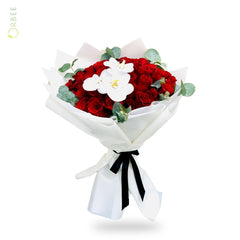 Roses with Orchids