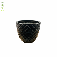 Ivory Diamond Textured Planter