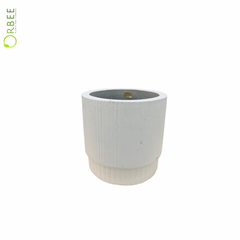White Ridge Cylinder Planter
