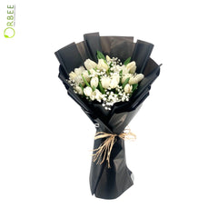 Winter White Tulip Elegance