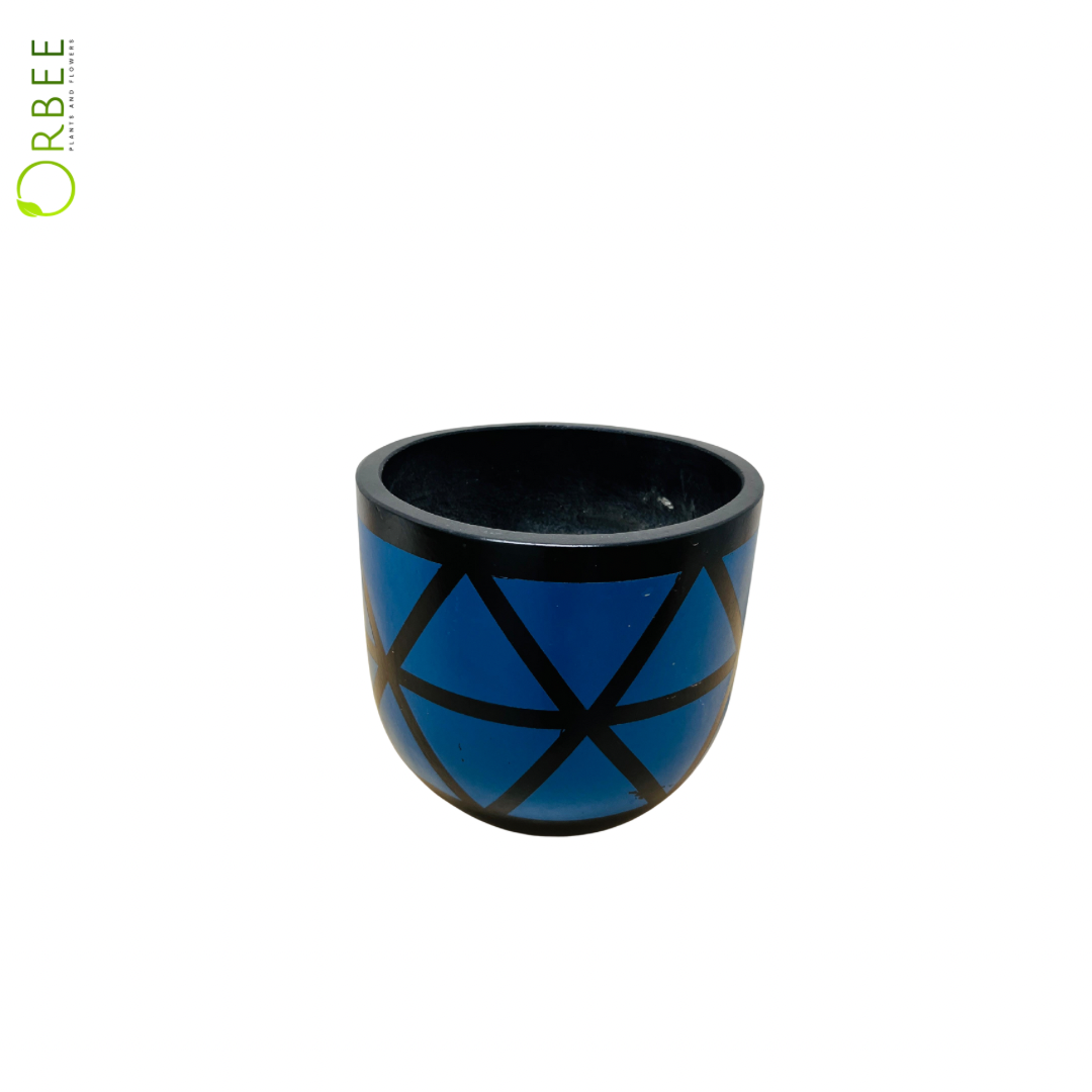 Midnight Prism Geometric Planter