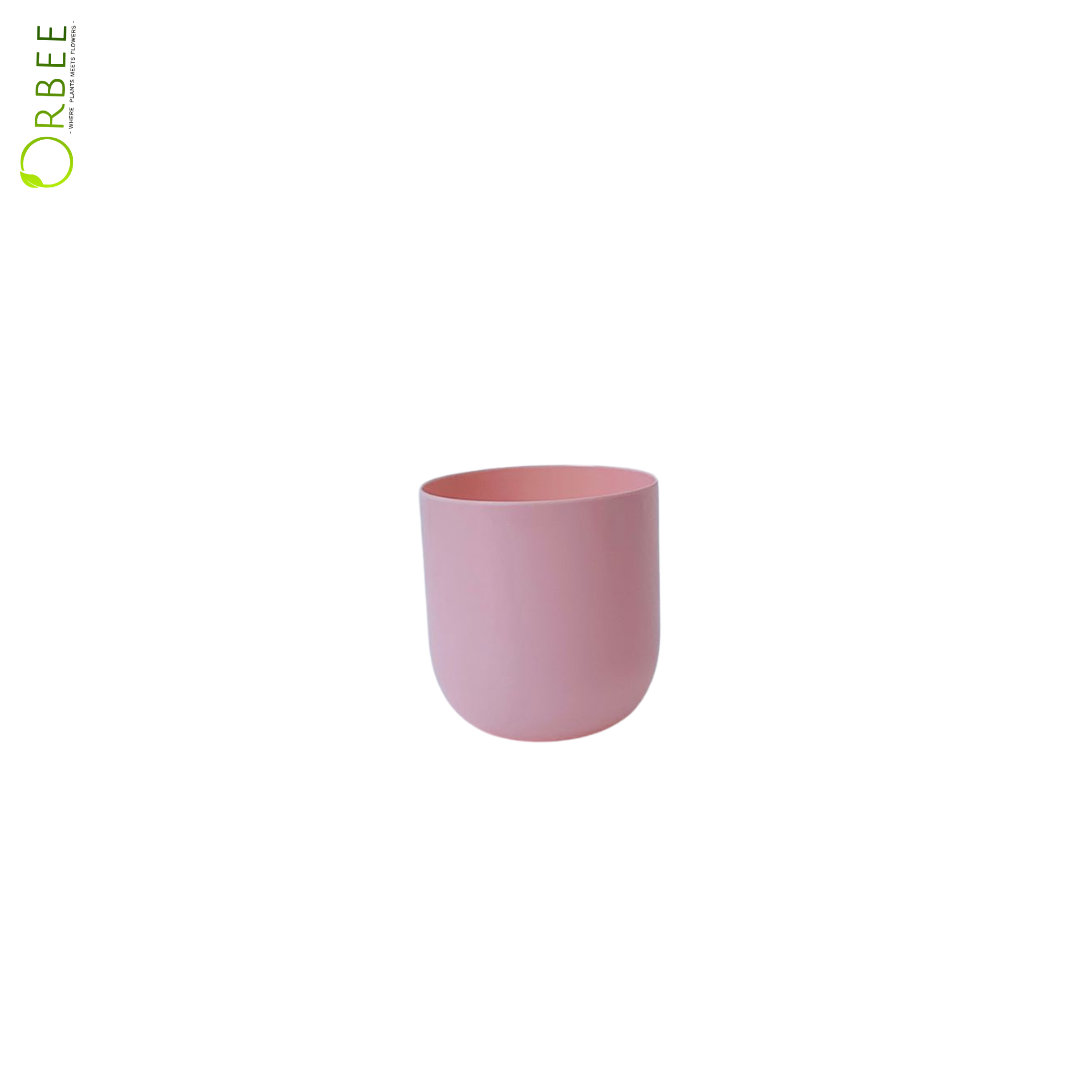Pink, Grey & Blue Plastic Pot