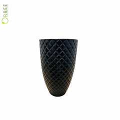 Slate Diamond Tall Planter (Black,White & Grey)