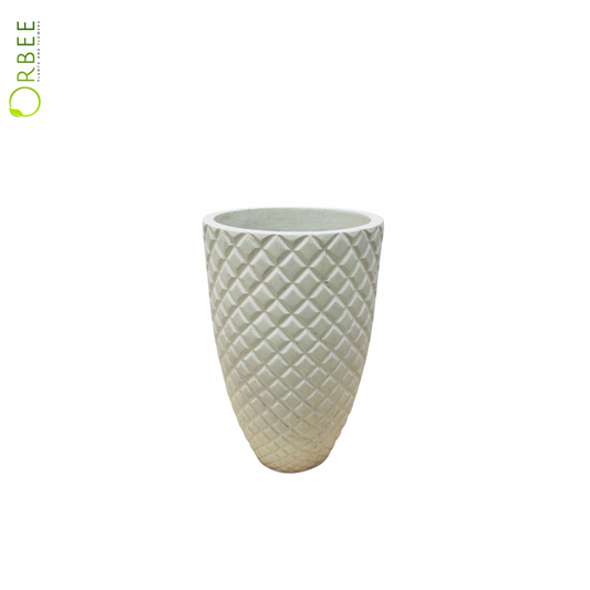 Slate Diamond Tall Planter (Black,White & Grey)